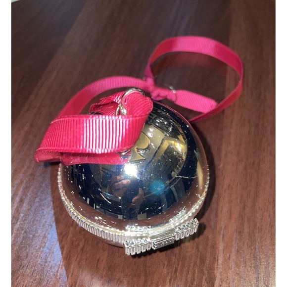 Lenox Kate Spade‎ Metal Ball Ornament Trinket Christmas Tree Xmas - Picture 1 of 4